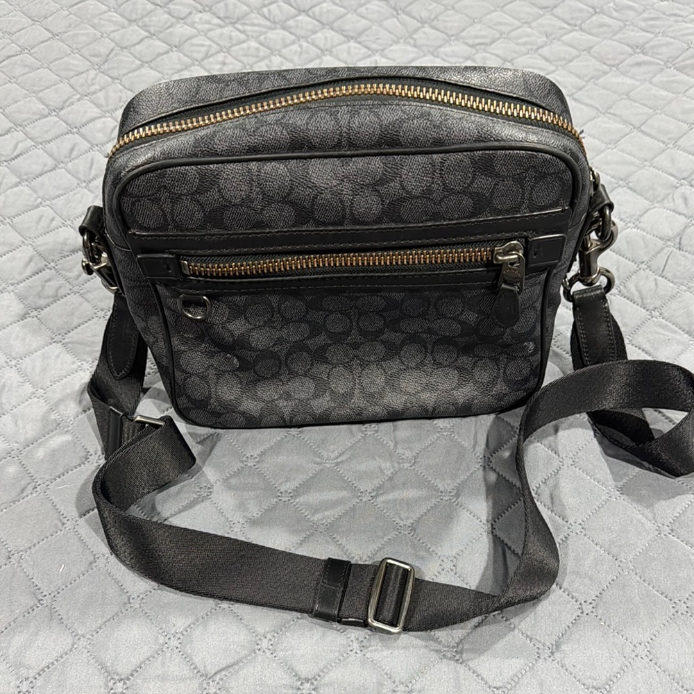 Coach Black Messenger Bag with Adjustable Strap